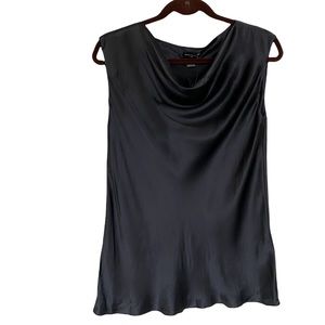 NWT Club Monaco Black Silk Shirt